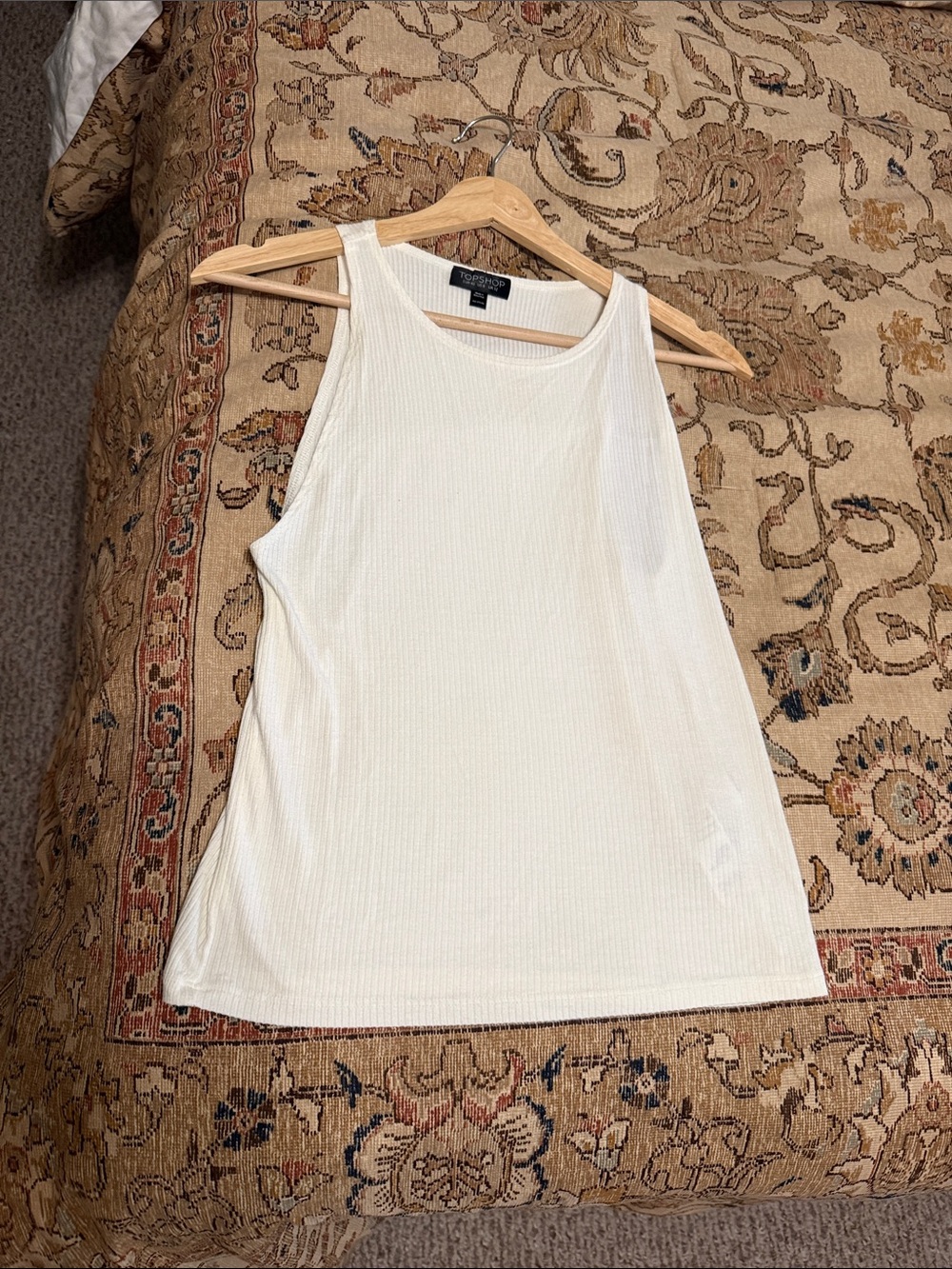 Topshop Size 8 Ribbed Tank Top